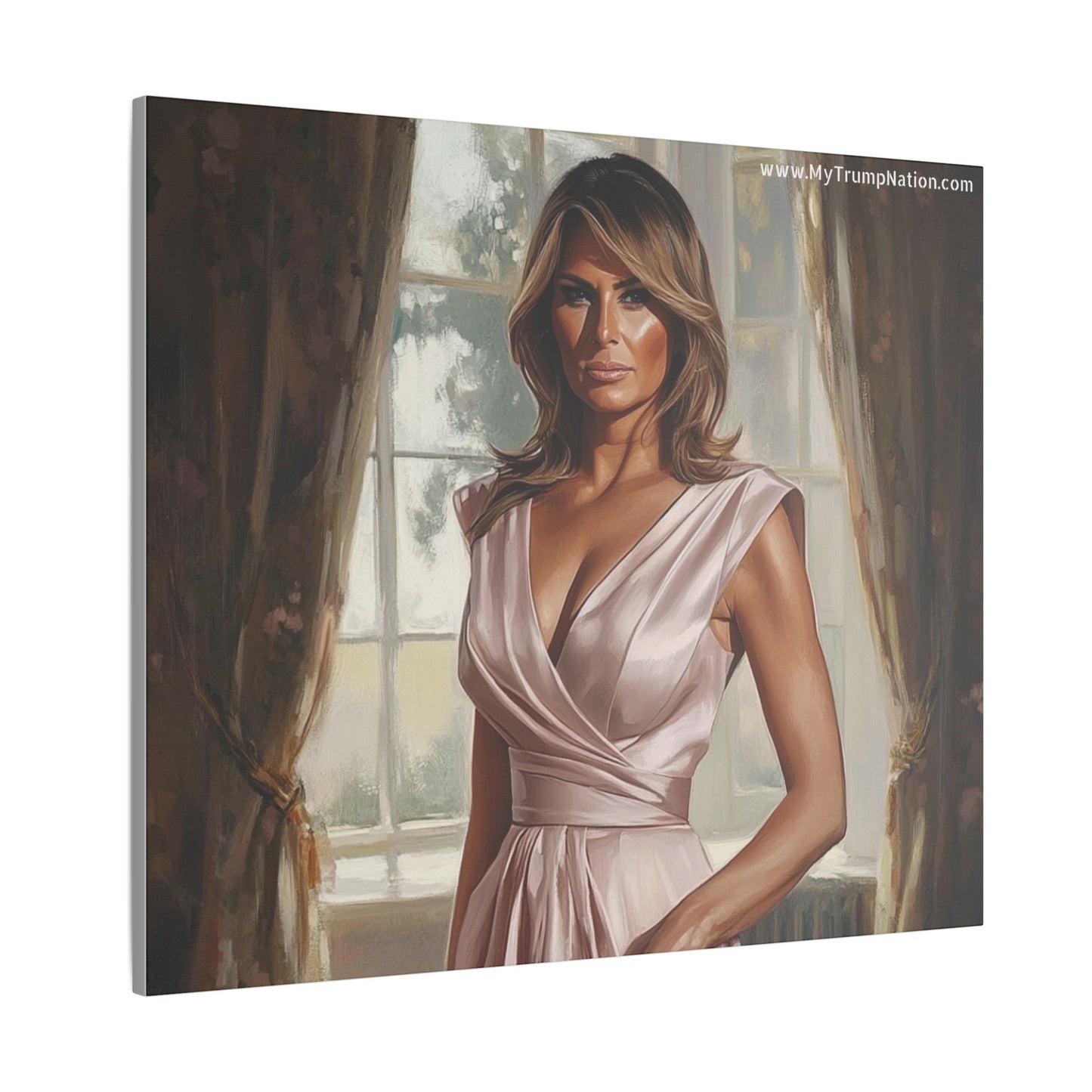Melania Trump Elegant Canvas Art