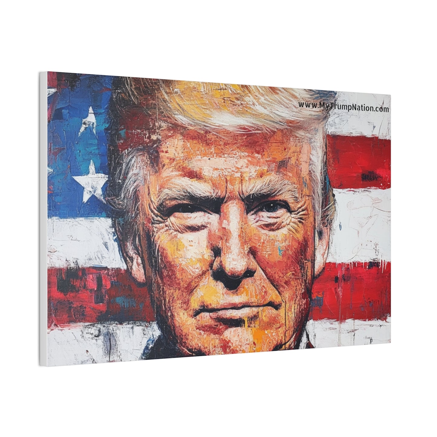 Donald Trump Patriotic Canvas Art