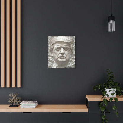 Artistic Matte Canvas Wall Art - Donald Trump 3D Relief Design