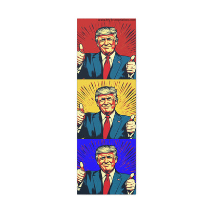 Trump Pop Art Canvas Wall Art - 1.25" Stretched Canvas Decor