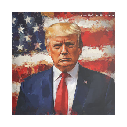 Donald Trump Patriotic Canvas Art