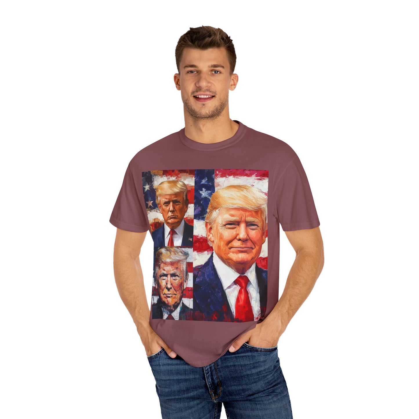 Donald Trump Patriotic Multi-Portrait T-Shirt