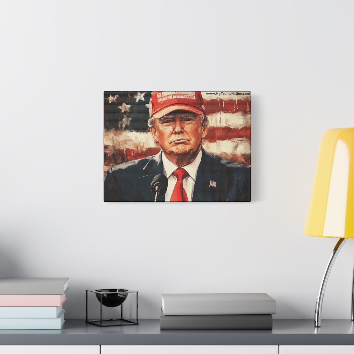 Patriotic Matte Canvas Art - Trump 2024 Wall Decor