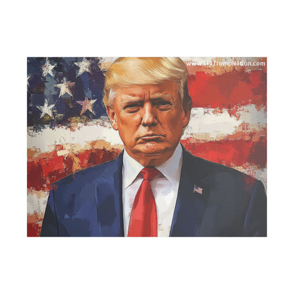 Donald Trump Patriotic Canvas Art