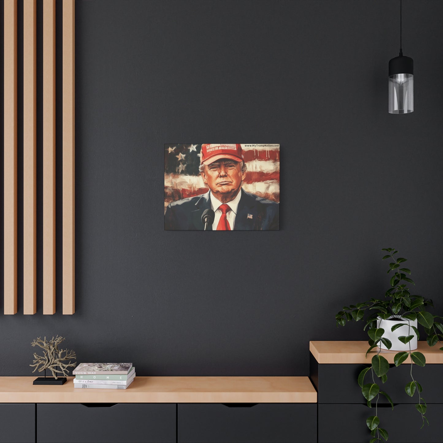 Patriotic Matte Canvas Art - Trump 2024 Wall Decor