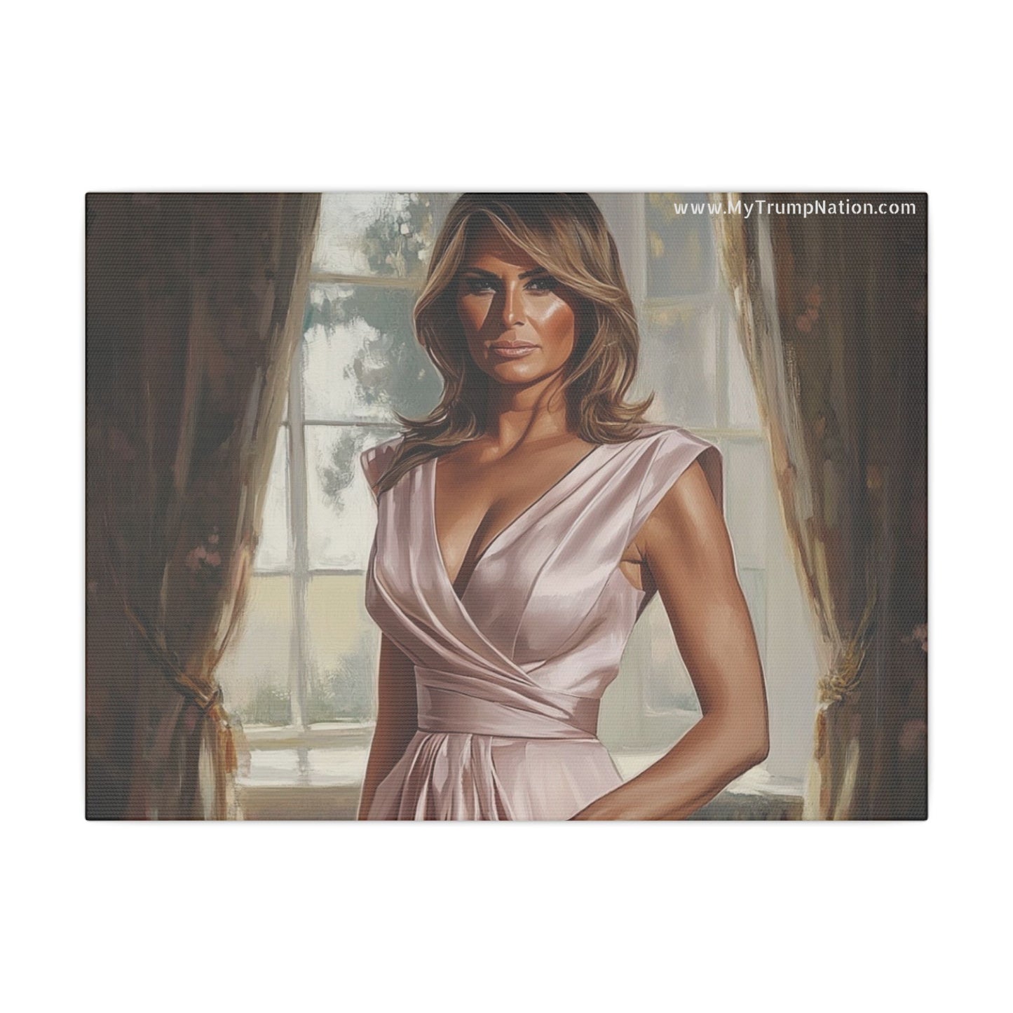 Melania Trump Elegant Canvas Art