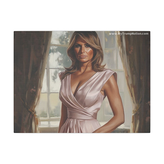 Melania Trump Elegant Canvas Art