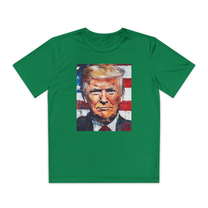 Youth Competitor Tee - Patriotic Donald Trump Art Shirt