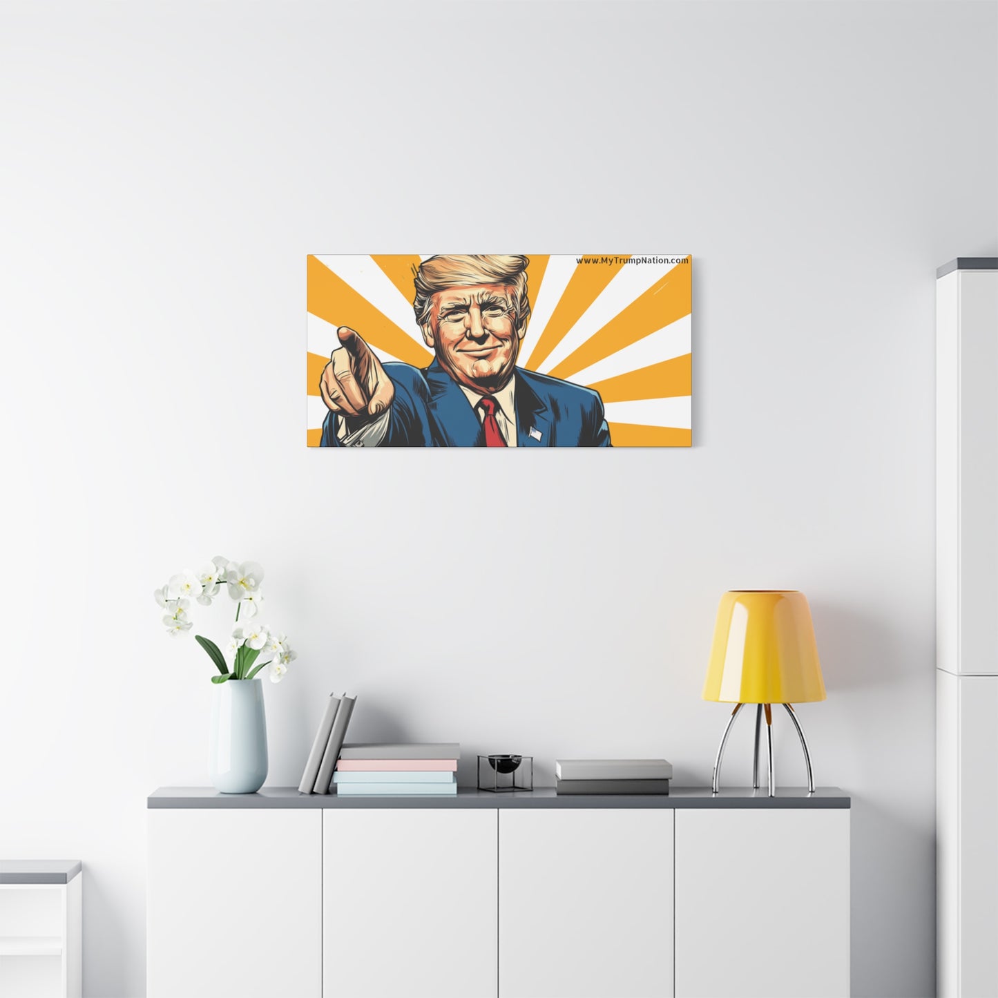 Political Statement Canvas Art - Motivational Trump Design
