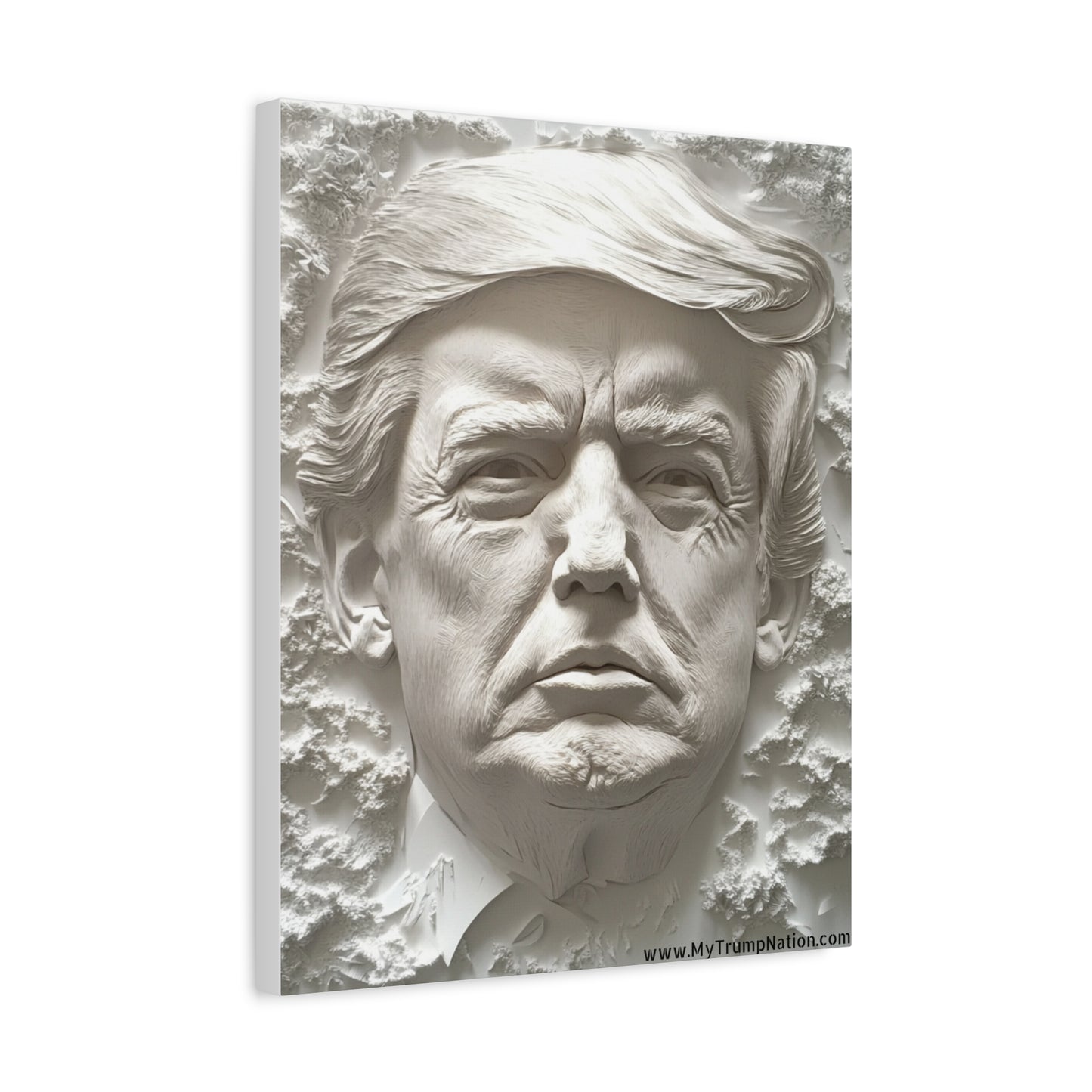 Artistic Matte Canvas Wall Art - Donald Trump 3D Relief Design