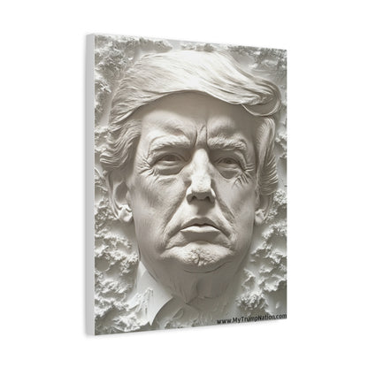 Artistic Matte Canvas Wall Art - Donald Trump 3D Relief Design