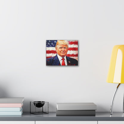 Donald Trump Patriotic Canvas Art